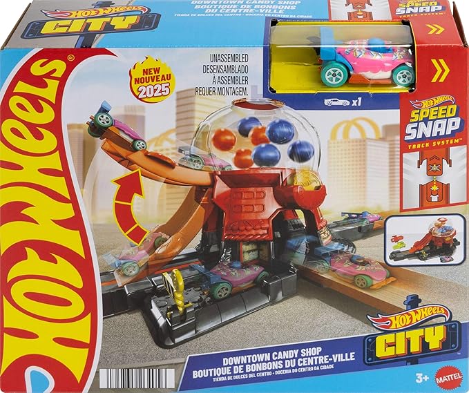 Hot Wheels City Downtown Candy Shop Play Set