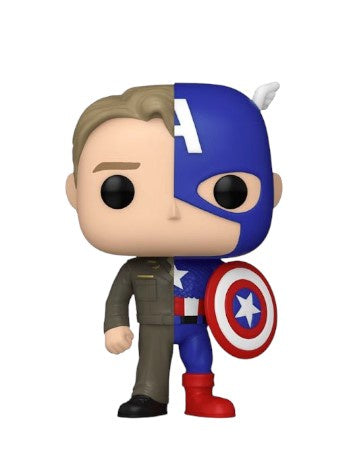 Marvel Comics Split Pop Steve Rogers/Captain America Vinyl Figure