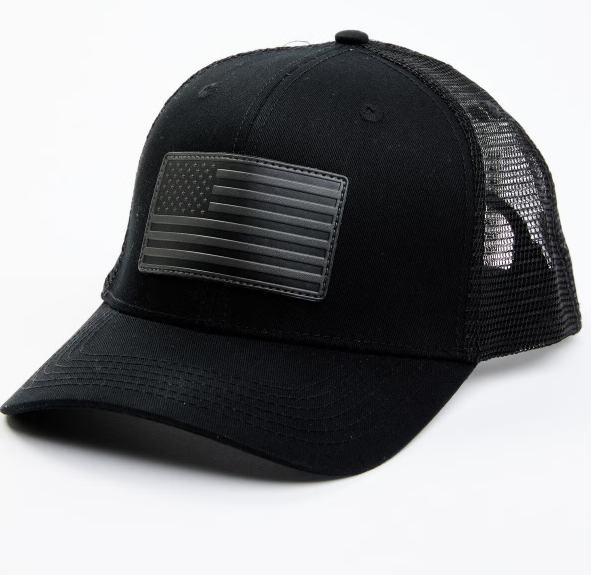 Black USA Flag Hats