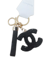CC Fashion Crystal Keychain - Black