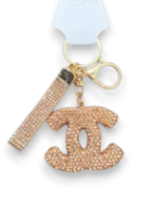 CC Fashion Crystal Keychain - Gold