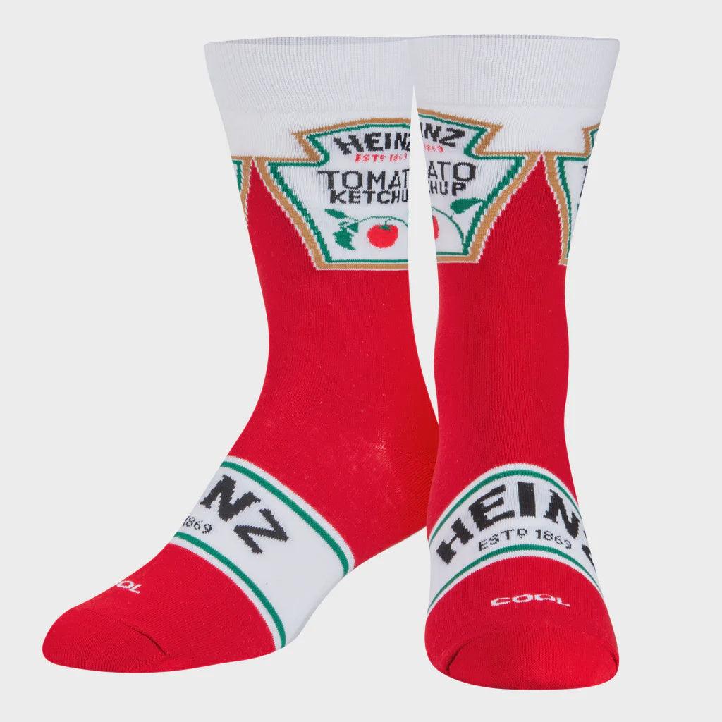 Cool Socks - Mens Crew - Heinz Ketchup