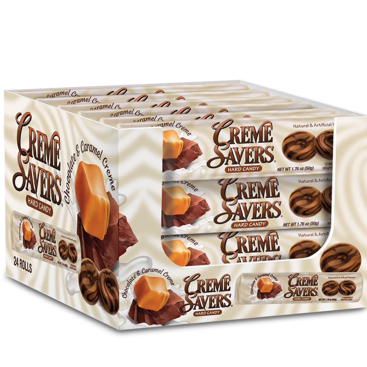 Creme Savers Rolls Chocolate & Caramel Crème 1.76oz 1pcpc
