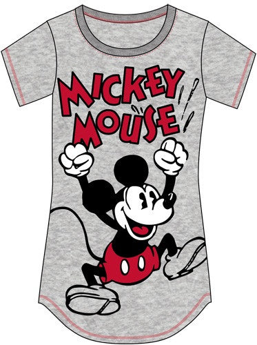 Disney Junior Exiting Mickey Mouse Gray Dorm Shirt