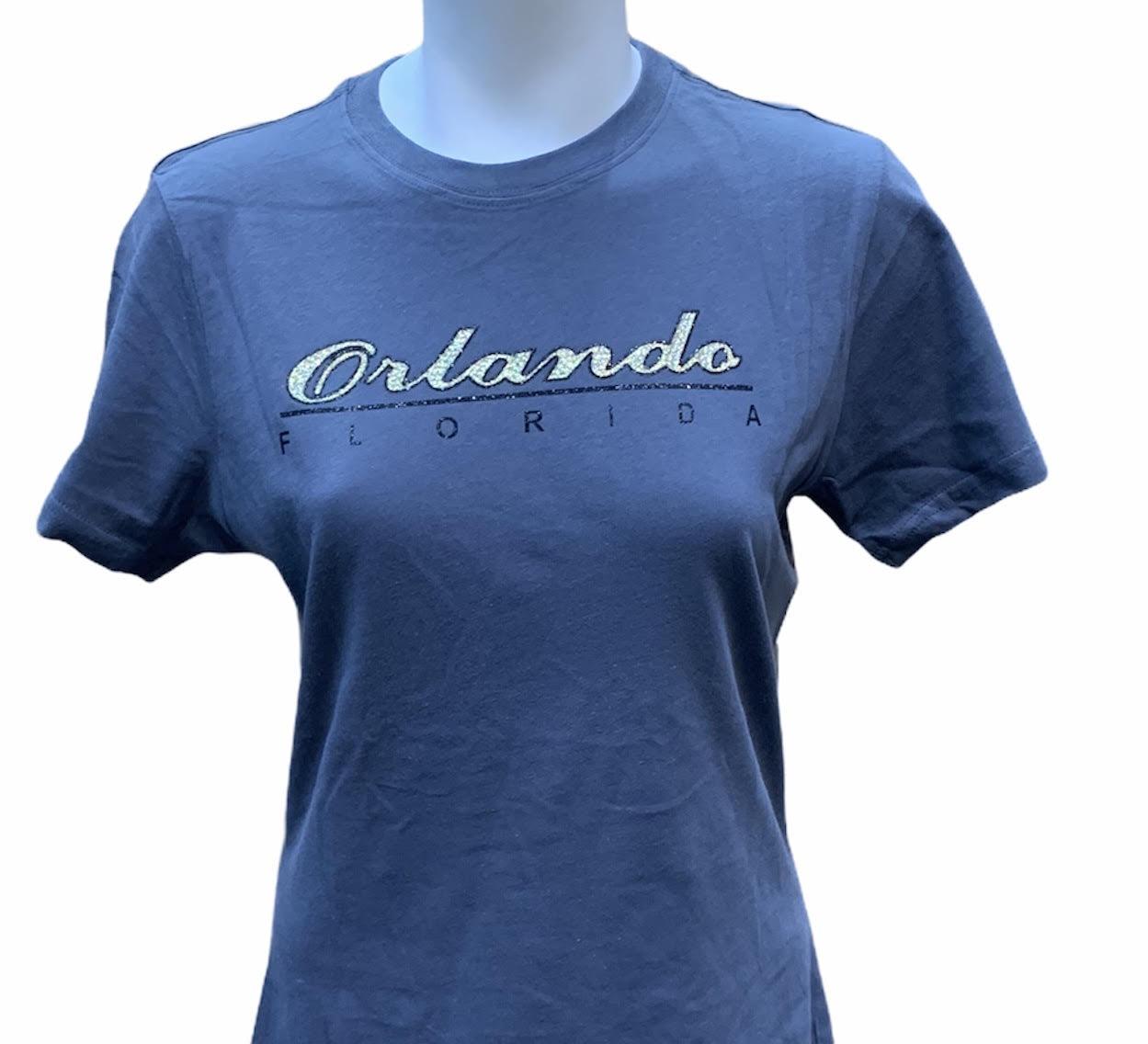 Dark Heather Orlando FL T-shirt w/Stone