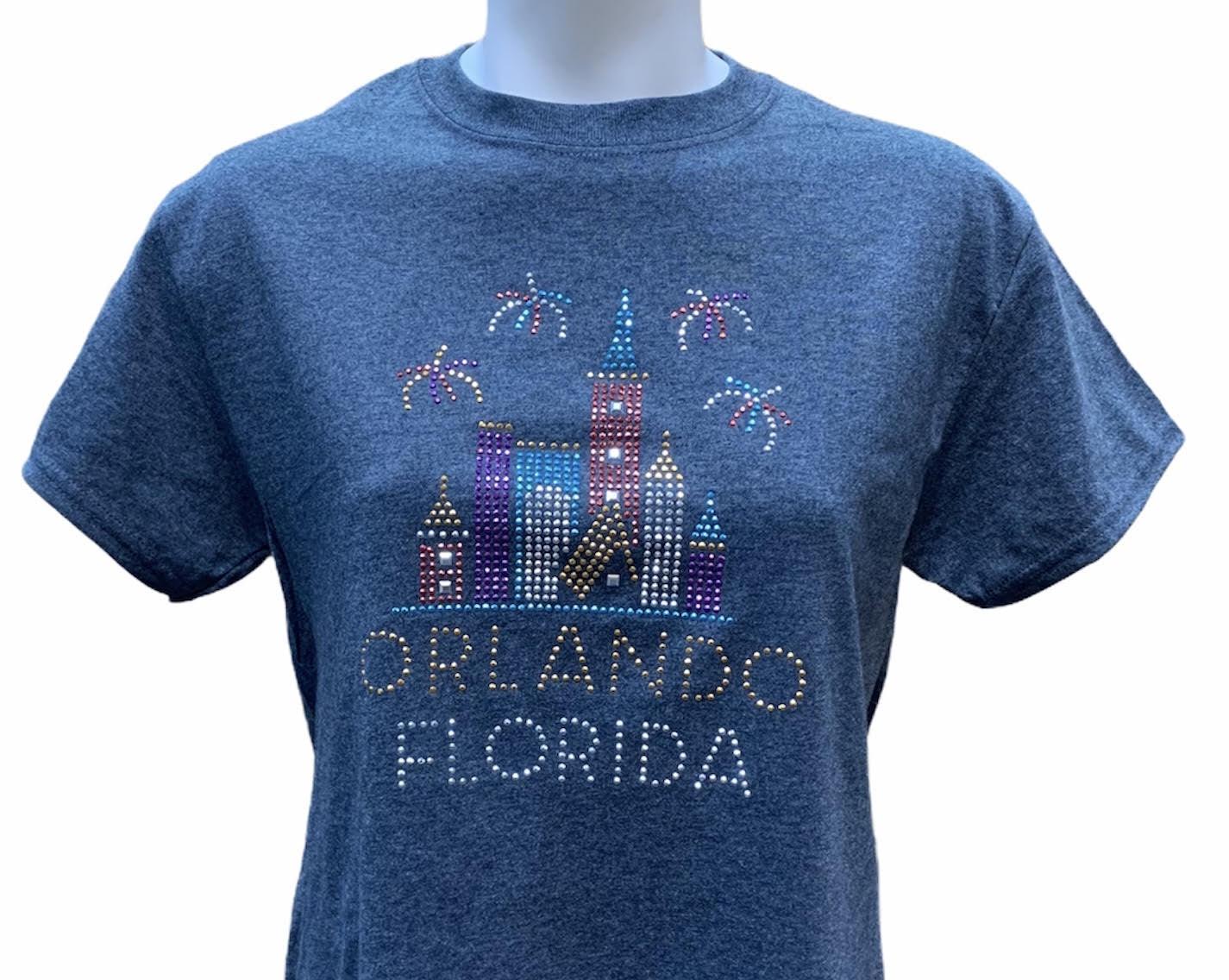 Dark Heather Orlando T-shirt w/Stone Castle
