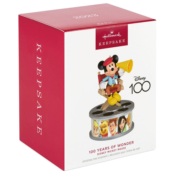 Disney 100 Years of Wonder Director Mickey Mouse Ornament With Light a