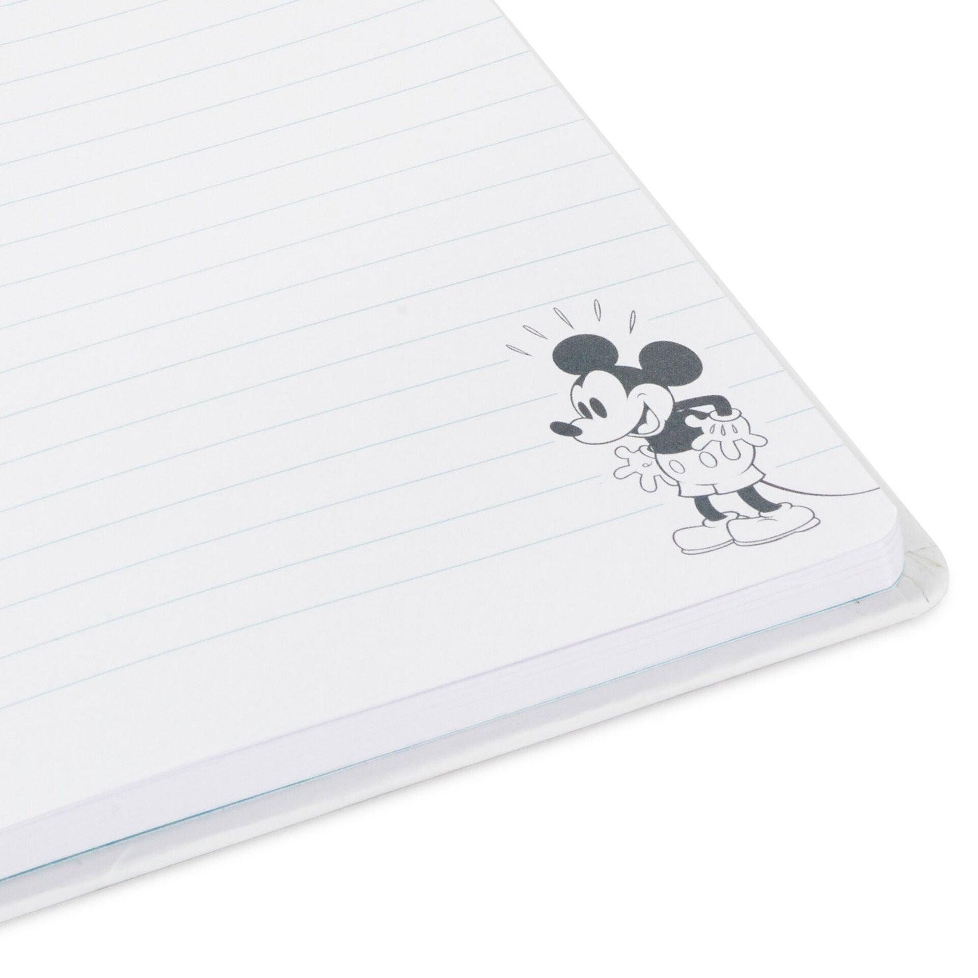 Disney 100 Anniversary Tab Journal Notebook, Spiral Bound, 144 Lined Pages,  8 x 7 inches, Blue