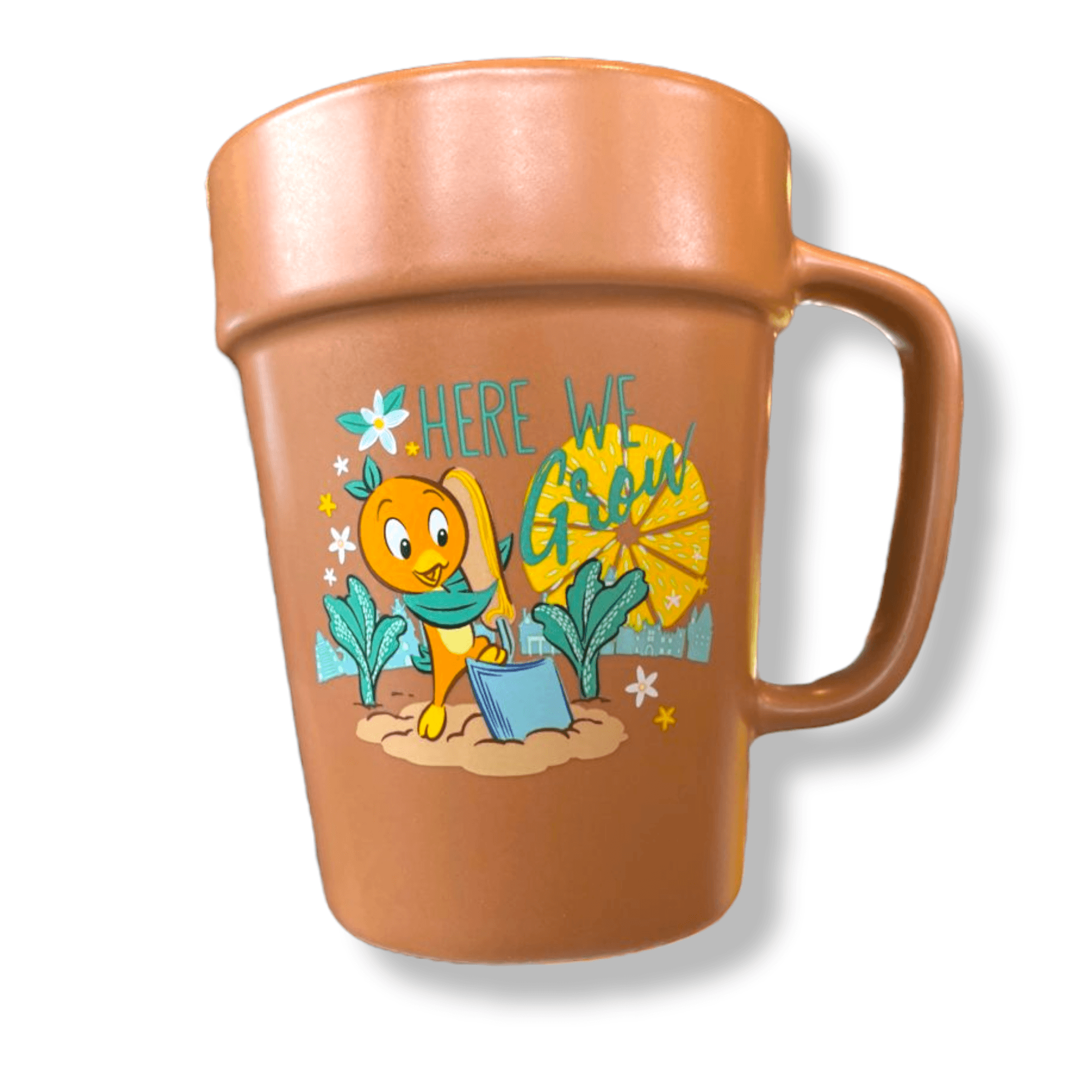 Disney 2022 Epcot Flower & Garden Festival Orange Bird Flower Pot Mug Annual Passholder