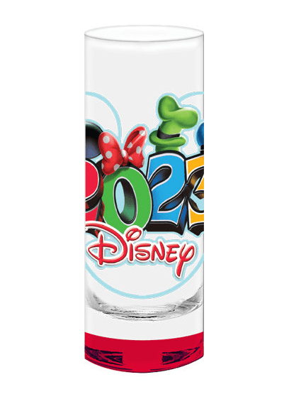 Disney 2023 Shot Glass Red Bottom
