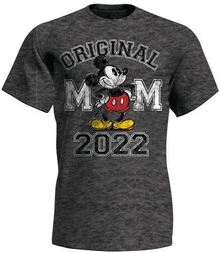 Disney Adult 2022 Original Mickey Tee Shirt, Black Heather
