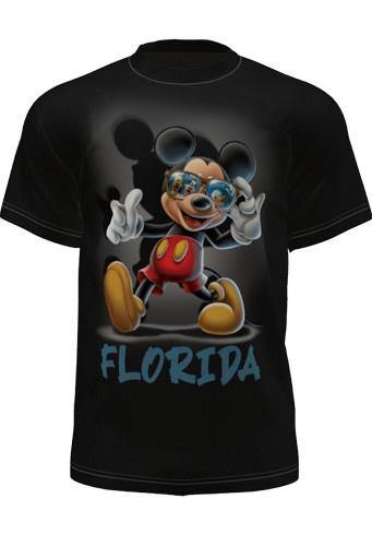 Disney Adult Shirt Mickey Glasses Florida Name Drop