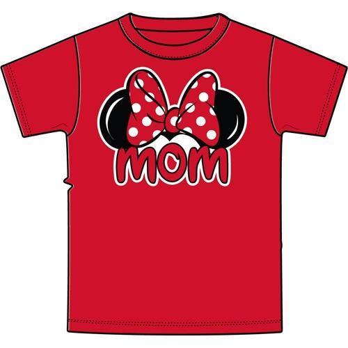 Disney Adults Minnie Mouse Mom Fan Red