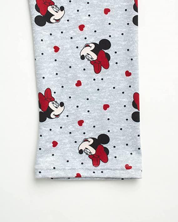 Disney Baby Girls Minnie Mouse 2 Piece Fleece Hoodie and Legging Set (Newborn/Infant)