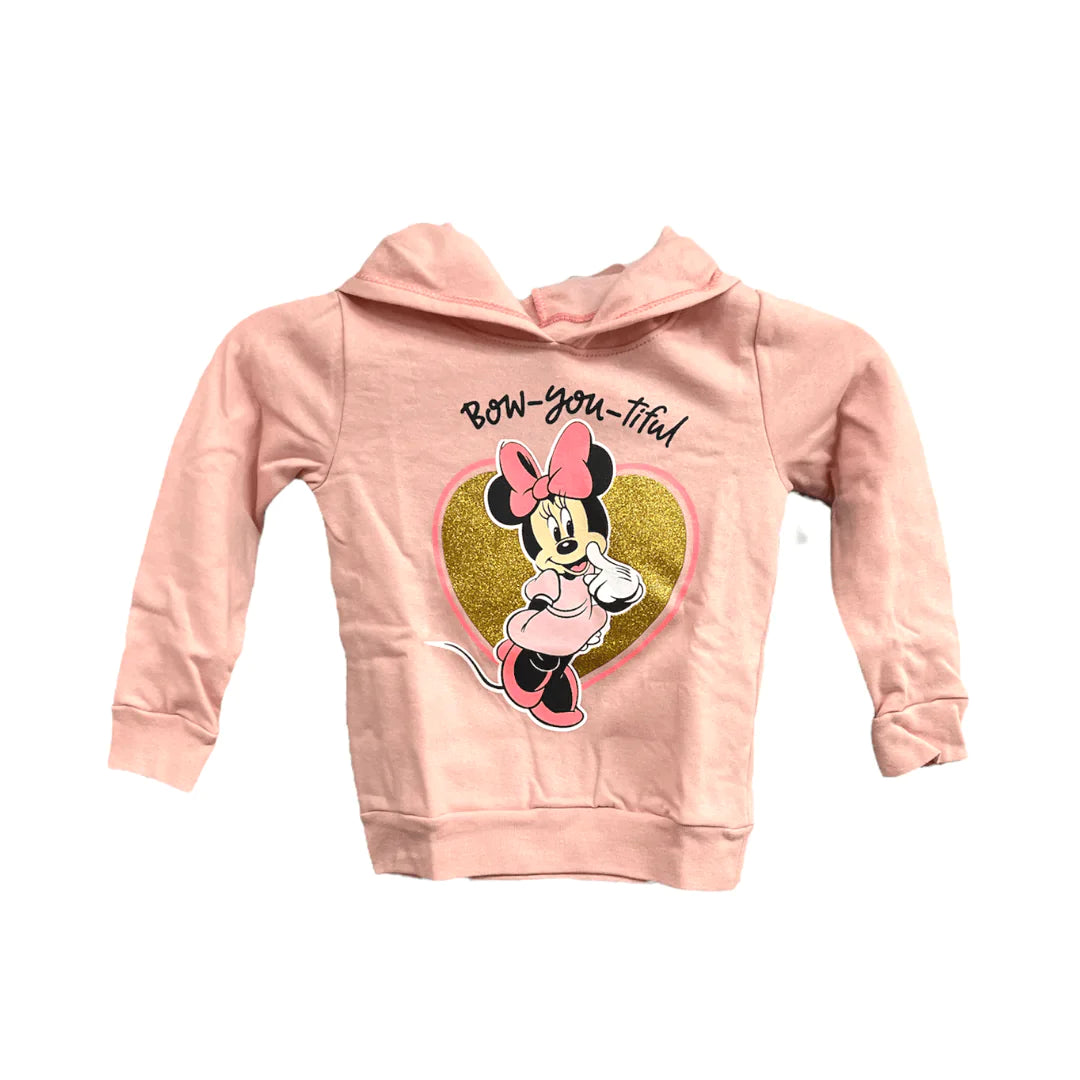 Disney Baby Minnie Bow-You-Tiful Hooded Sweatshirt Light Pink