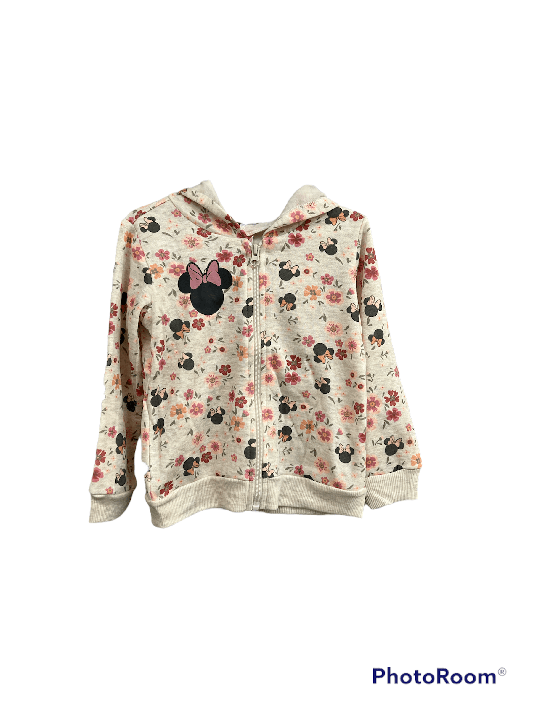 Disney Baby Minnie Mouse Flowers Hooded Jacket Light Beige