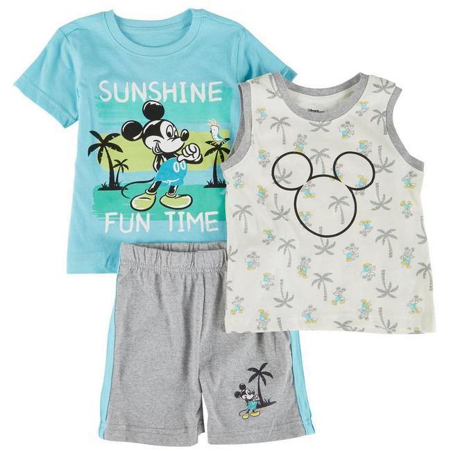 Disney Boy's 3-Pack Mickey Mouse Sunshine Fun Time Set