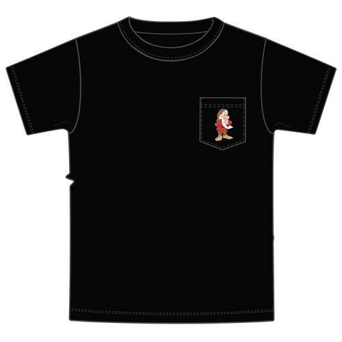 Disney Classic Grumpy Mens Embroidery Pocket Tee