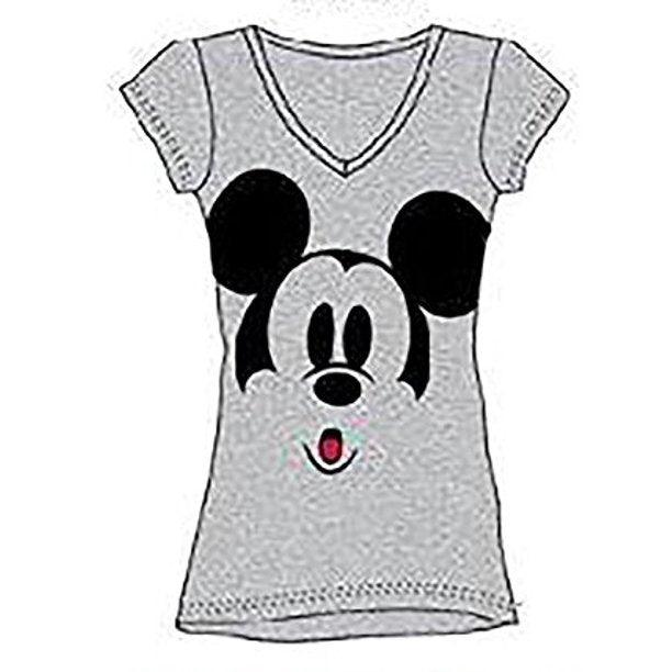 Disney Classic Mickey 'SURPRISE' Pajama Shirt Gray