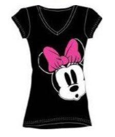 Disney Classic Minnie Mouse 'SURPRISE' Pajama Top Juniors T-Shirt