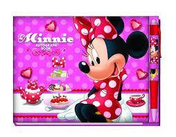 Disney Deluxe Autograph Book with Pen/ Minnie