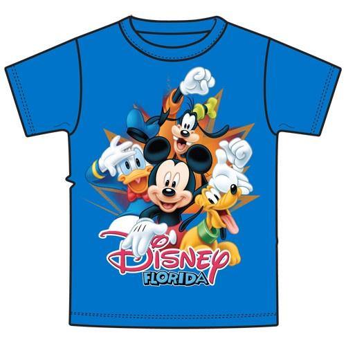 Disney Florida Name Drop Youth T Shirt 4 Burst Mickey And Gang