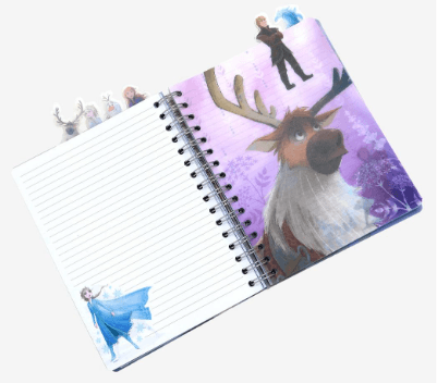 Disney Frozen 2 from Journal for Kids Writing Notebook Spiral Ruled with Tabs