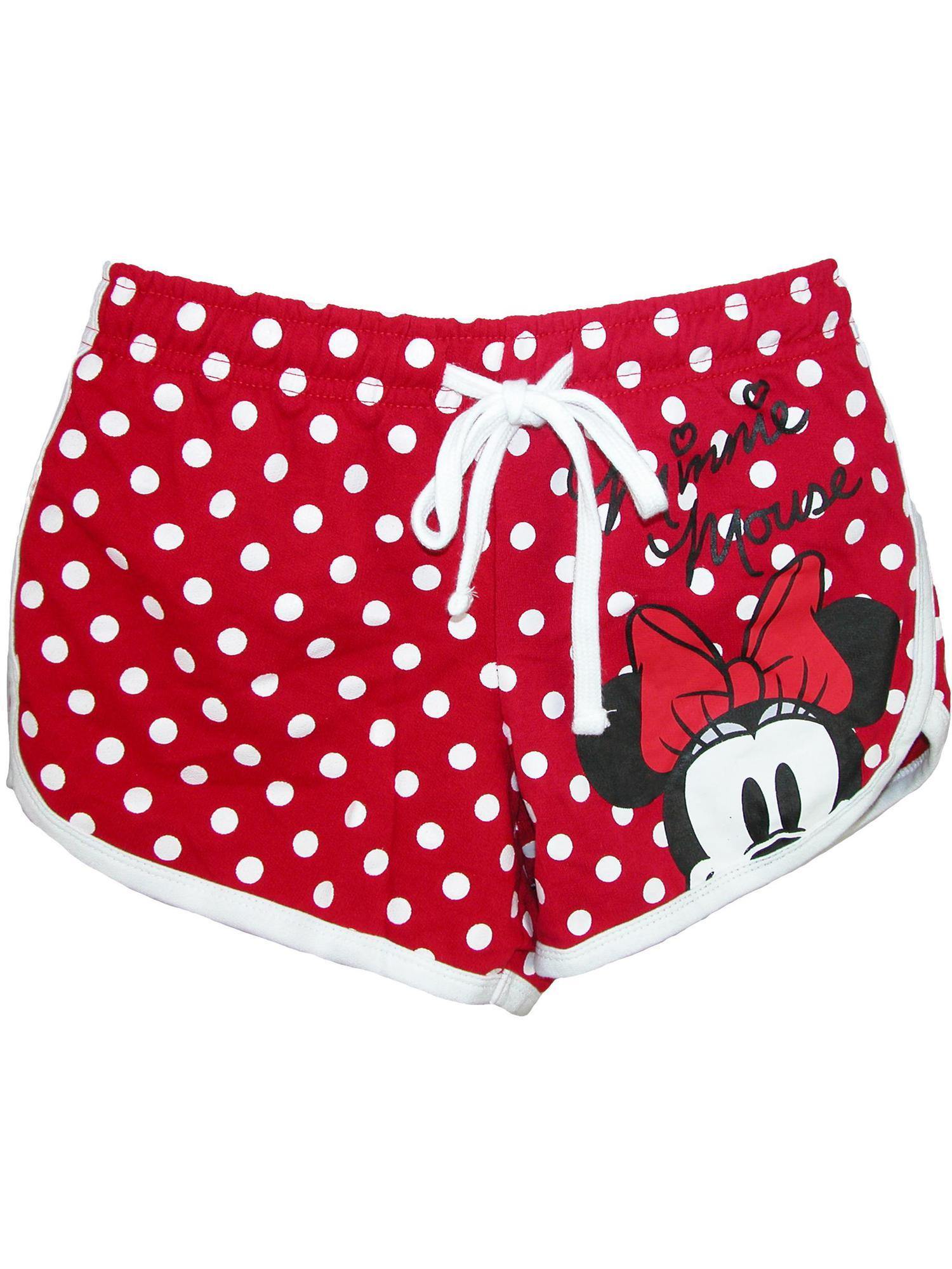 Disney Girls Minnie Mouse Peeking Red Polka Dot