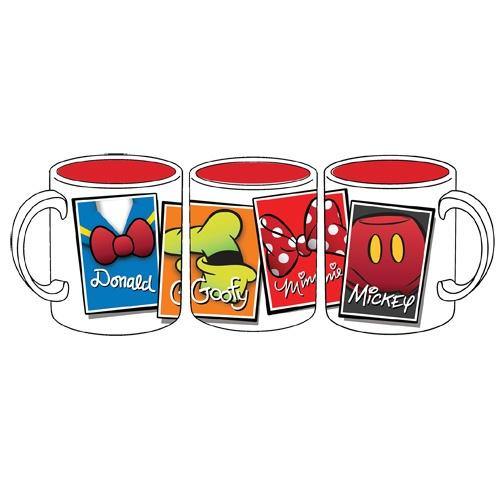Disney Iconic Mickey Minnie Goofy Donald 11oz Mug