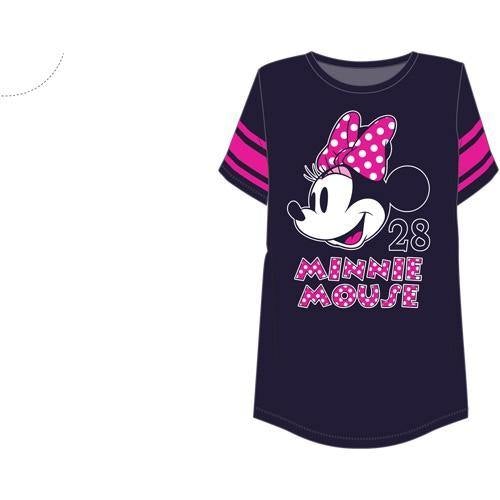 Disney Junior Fashion Football Tee Minnie Mouse Head