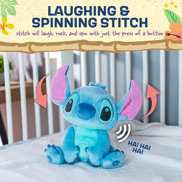KIDS PREFERRED Disney Laughing & Spinning Stitch Stuffed Animal Plush Toy -  for Babies & Toddlers, Multicolor, 79983