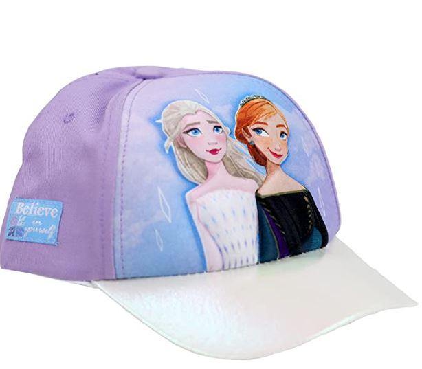 Disney Little Girl's Frozen Elsa & Anna 3D POP Baseball Cap, Purple