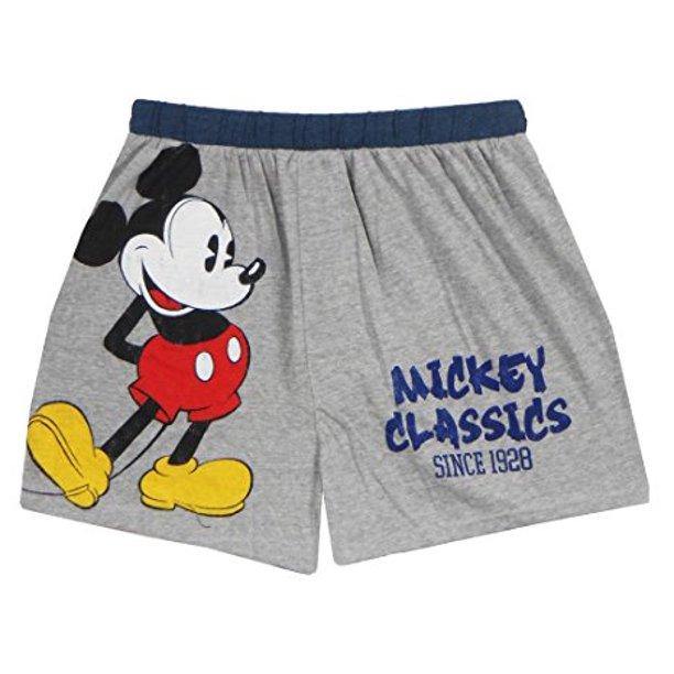 Disney Men's Classic Mickey Boxers Gray