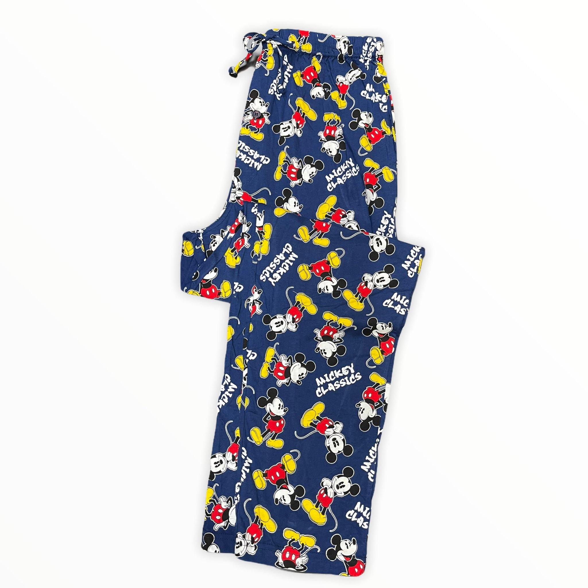 Disney Men's Classic Mickey Pajama Pants Navy