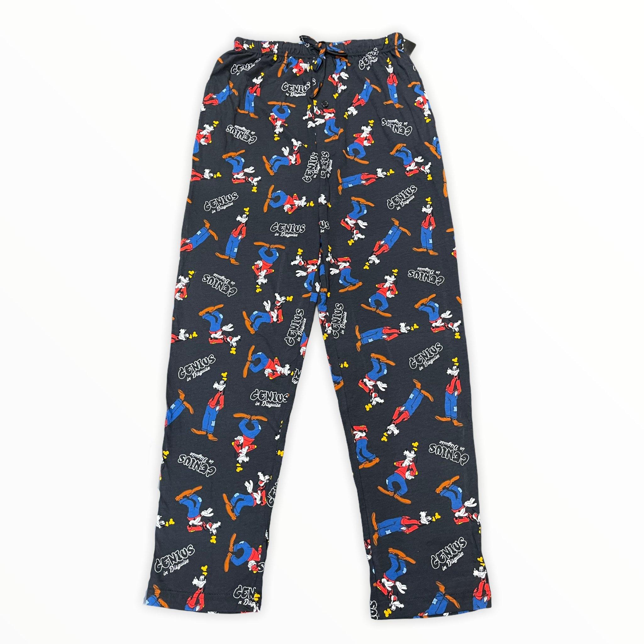 Disney Mens Classic Genius Pajama Pant Charcoal