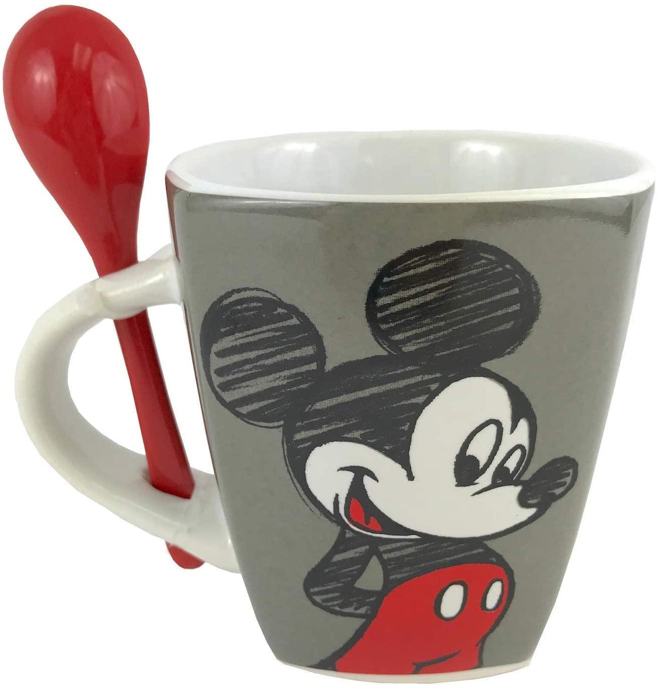 Disney Mickey and Minnie - Coffee Mug With Spoon 11 Ounce