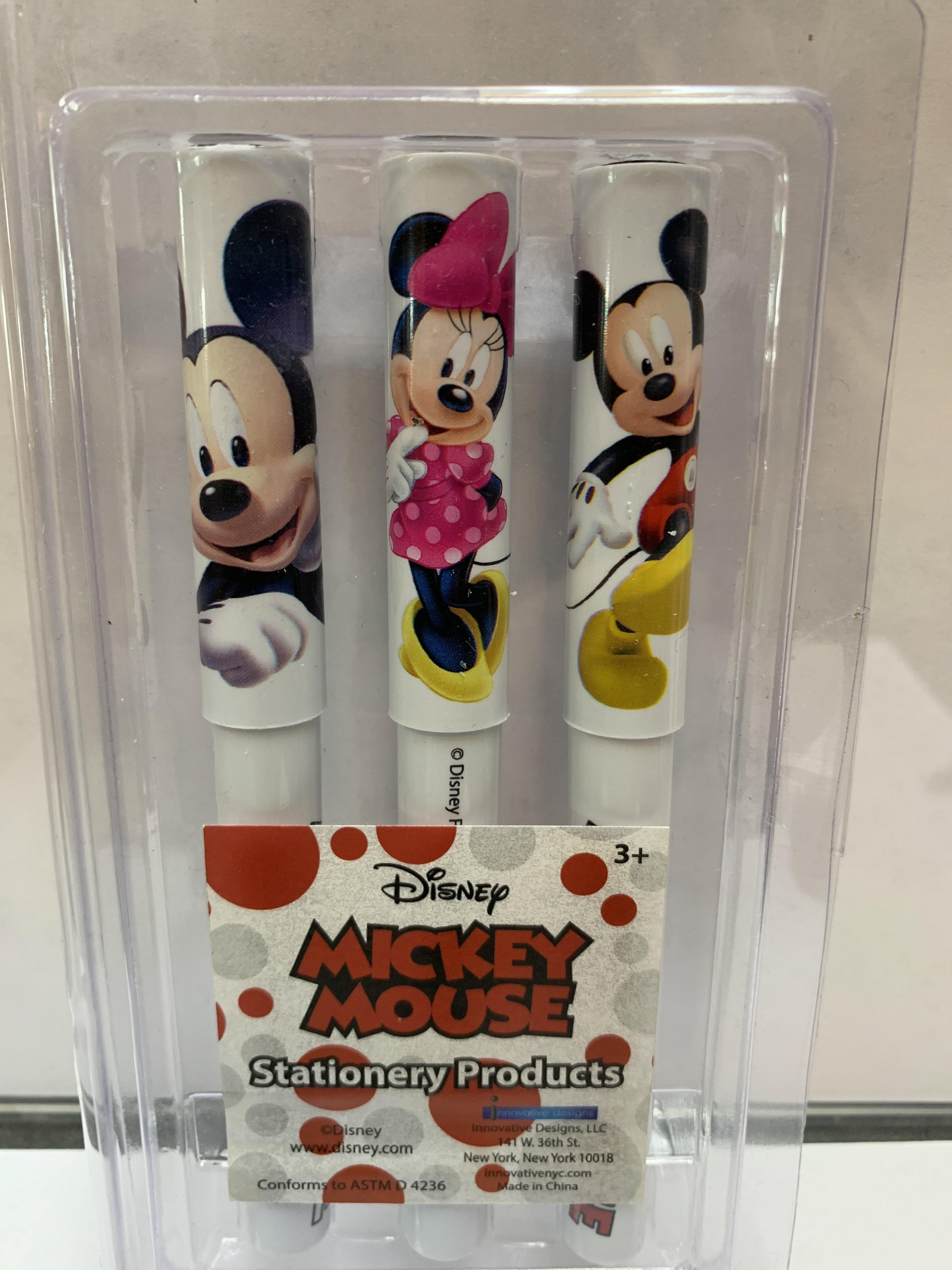 Disney Mickey and Minnie Mouse 3 Pack Of Pens