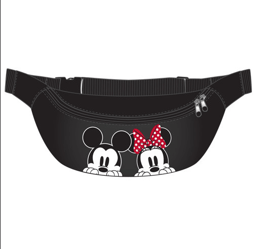 Disney Mickey And Minnie Peeking Couple Belly Bag