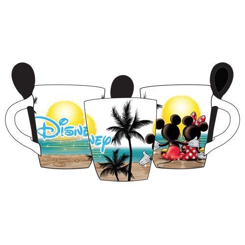 Disney Mickey Minnie Sunset 11 oz Spoon Mug