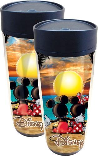 Disney Mickey Minnie Sunset Travel Mug