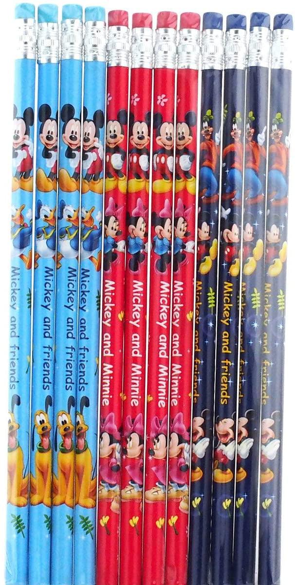 Disney Mickey Mouse and Friends 12 Wood Pencils Pack