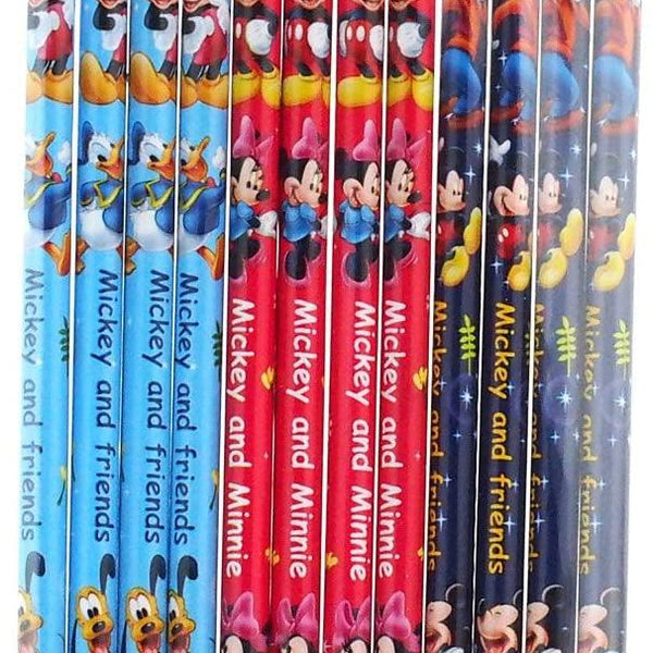 Disney Mickey Mouse and Friends 12 Wood Pencils Pack