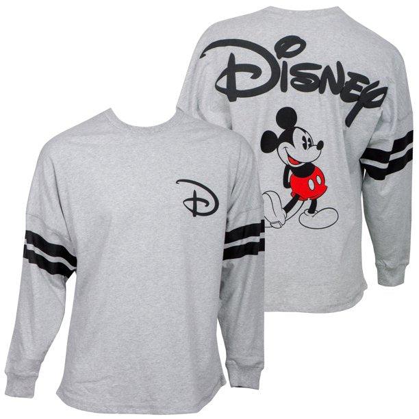 Disney Mickey Mouse Long Sleeve Spirit Jersey Gray