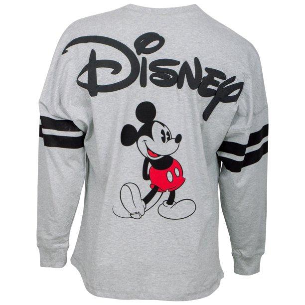 Disney Mickey Mouse Long Sleeve Spirit Jersey Gray