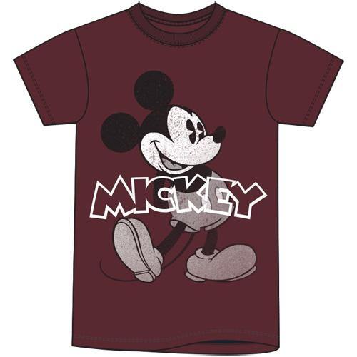 Disney Mickey Mouse Maroon T Shirt