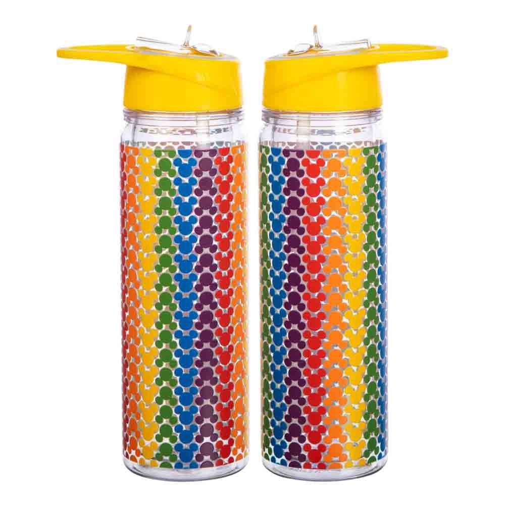 Disney Mickey Mouse Pride Rainbow Water Bottle
