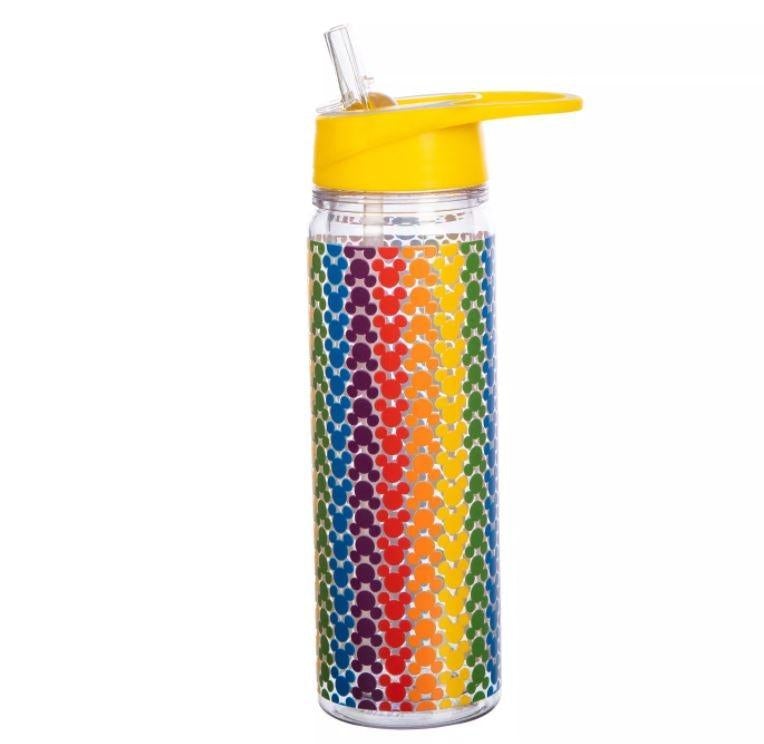 Disney Mickey Mouse Pride Rainbow Water Bottle