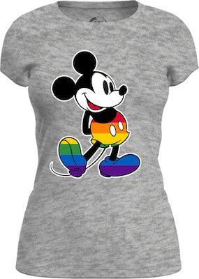 Disney Mickey Mouse Pride Tee Gray