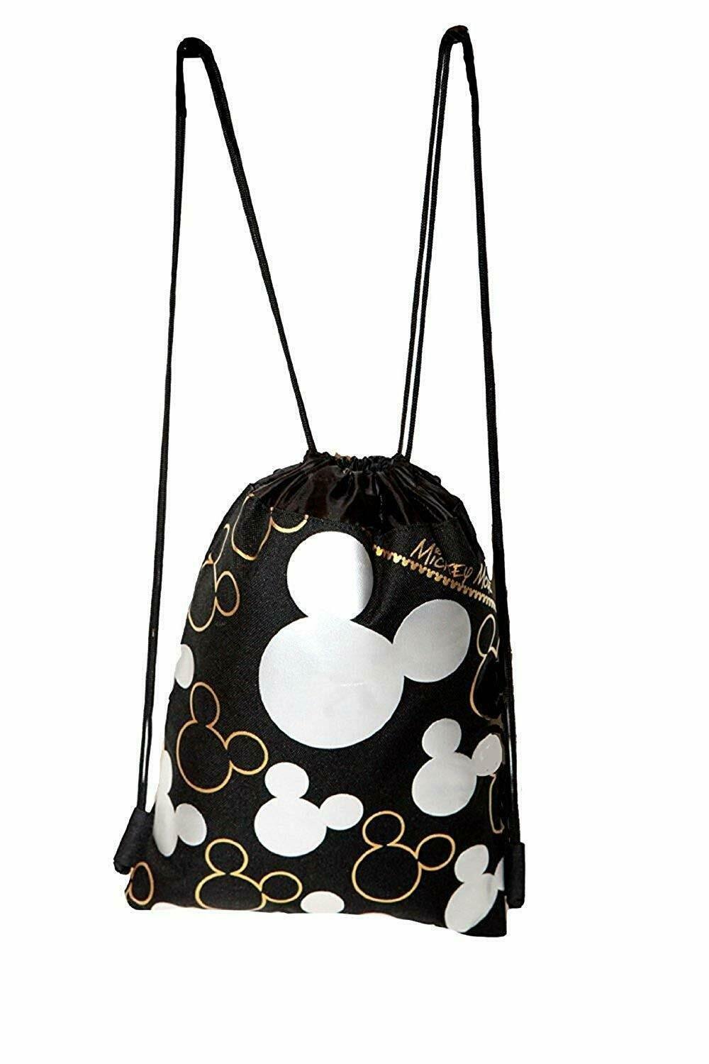 Disney Mickey Mouse Silver Drawstring Bag