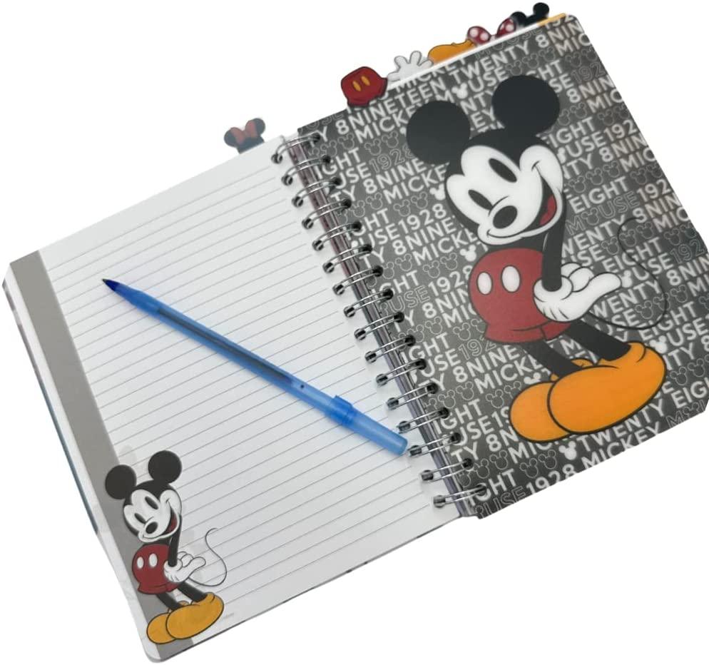 Disney Minnie and Mickey Mouse Spiral Bound Tab Journal